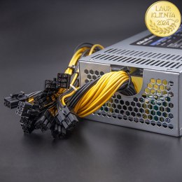 Qoltec Zasilacz PCI-E 1850W | 80 Plus Platinum | Gaming Miner
