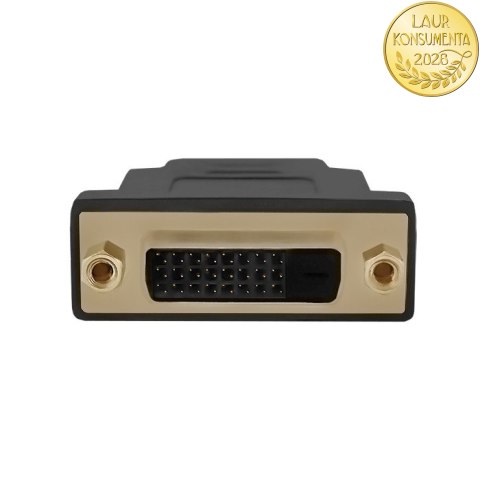 Qoltec Adapter HDMI A męska | DVI (24+1) żeńska
