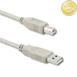 Qoltec Kabel USB 2.0 do drukarki A męski | B męski | 1.8m