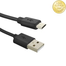 Qoltec Kabel USB A męski | micro USB B męski | 5P | 0.25m