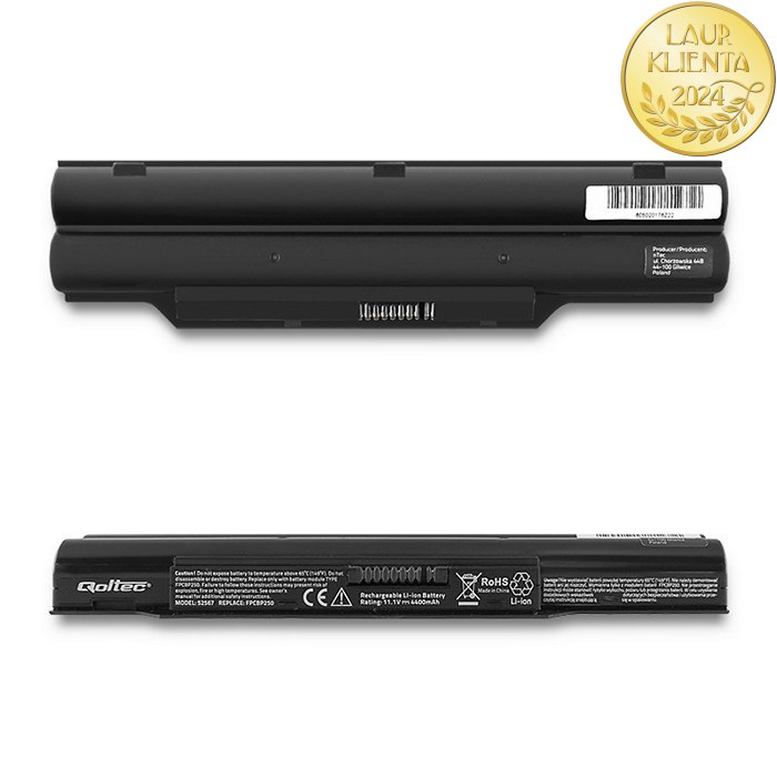 Qoltec Bateria do Fujitsu A530 | AH531 | 4400mAh | 10.8-11.1V