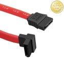 Qoltec Kabel SATA kątowy 0.35m