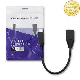 Qoltec Kabel USB 3.1 typ C męski | USB 3.0 A żeński | 0.2m