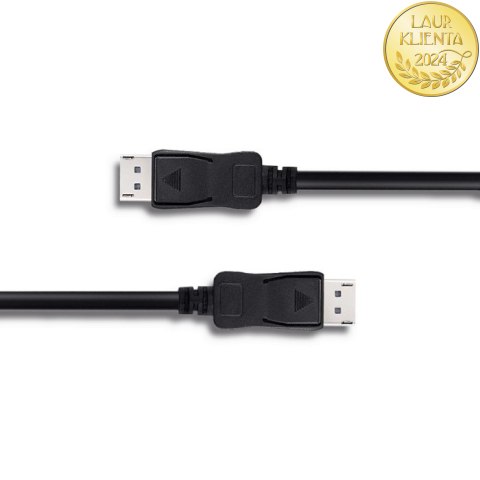 Qoltec DisplayPort v1.3 męski | DisplayPort v1.3 męski | 8K | 2m