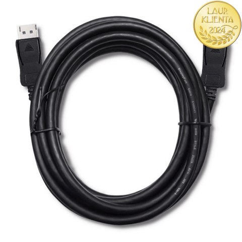 Qoltec DisplayPort v1.3 męski | DisplayPort v1.3 męski | 8K | 2m