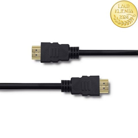 Qoltec Kabel HDMI v1.4 | High speed | 4K | 30Hz| 30AWG | GOLD | 2m