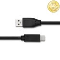 Qoltec Kabel USB 3.1 typ C męski | USB 2.0 A męski | 0.25m