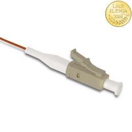 Qoltec Pigtail światłowodowy LC/UPC | Multimode | 50/125 | OM2 | 1m