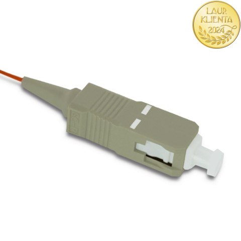Qoltec Pigtail światłowodowy SC/UPC | Multimode | 50/125 | OM2 | 2m