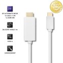 Qoltec Kabel USB 3.1 typ C męski/ HDMI A męski | 4K | Alternate mode | 1m