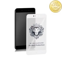 Qoltec Hartowane szkło ochronne PREMIUM do Xiaomi Redmi 5A | BIAŁE