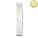 Qoltec Opaski zaciskowe Trytki kablowe | 4.8*500mm | 50 szt. | Nylon66 | UV | Białe