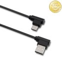 Qoltec Kabel USB typ C męski | USB 2.0 A męski | 1m