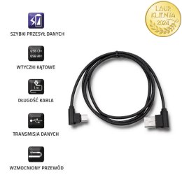Qoltec Kabel USB typ C męski | USB 2.0 A męski | 1m