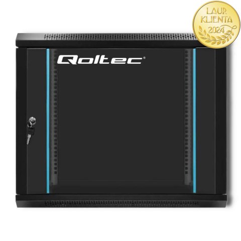 Qoltec Szafa RACK 19" | 9U | 600 x 500 x 600 | Hartowane drzwi | Wisząca | Stalowa obudowa | Zamek | Czarna Qoltec Szafa RACK 19" | 9U | 600 x 500 x 600 | Hartowane drzwi | Wisząca | Stalowa obudowa | Zamek | Czarna