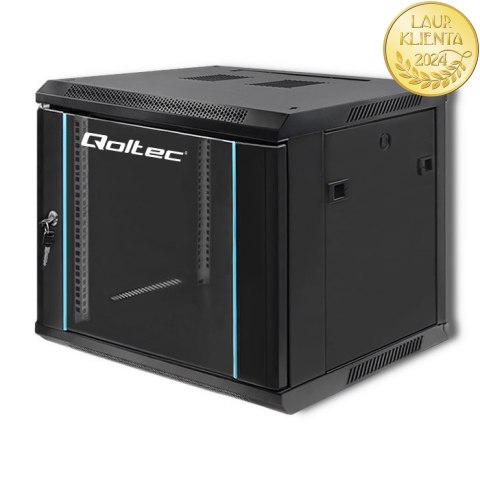 Qoltec Szafa RACK 19" | 9U | 600 x 500 x 600 | Hartowane drzwi | Wisząca | Stalowa obudowa | Zamek | Czarna Qoltec Szafa RACK 19" | 9U | 600 x 500 x 600 | Hartowane drzwi | Wisząca | Stalowa obudowa | Zamek | Czarna