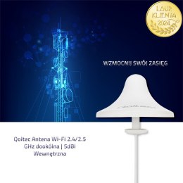 Qoltec Antena Wi-Fi 2.4/2.5 GHz dookólna | 5dBi | Wewnętrzna
