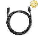 Qoltec Kabel USB 3.1 typ C męski | USB 3.1 typ C męski | 1.4m | Czarny