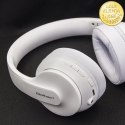 Qoltec Słuchawki bezprzewodowe Soundmasters z mikrofonem | BT 5.0 AB| Białe