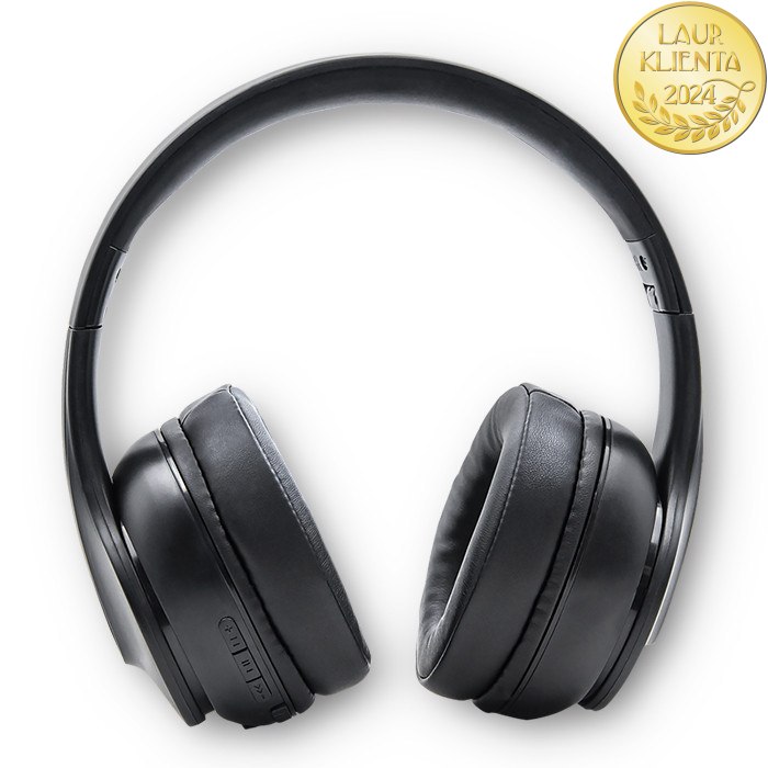 Qoltec Słuchawki bezprzewodowe Soundmasters z mikrofonem | BT 5.0 AB| Czarne