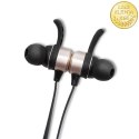 Qoltec Sportowe słuchawki bezprzewodowe BT 5.0 JL | magnetyczne | mikrofon | Czarne