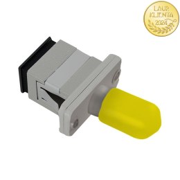 Qoltec Adapter hybrydowy SC/UPC - ST/UPC | Simplex | Singlemode