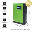 Qoltec Hybrydowy inwerter solarny Off-Grid 3,5kW | 100A | 24V | MPPT | Sinus