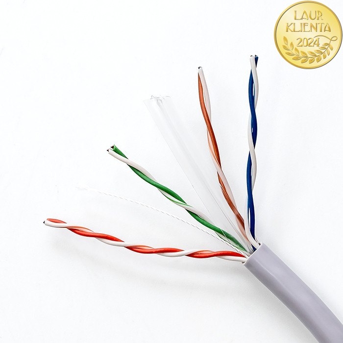 Qoltec Kabel sieciowy/skrętka UTP | CAT6 | 305m | PVC szary