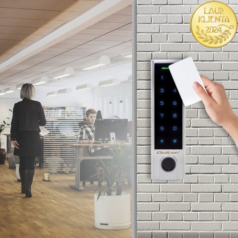 Qoltec Zamek szyfrowy dotykowy Proteus z czytnikiem linii papilarnych | RFID| kod | karta | brelok | dzwonek | IP68 | EM Qoltec Zamek szyfrowy dotykowy Proteus z czytnikiem linii papilarnych | RFID| kod | karta | brelok | dzwonek | IP68 | EM