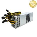 Qoltec Zasilacz PCI-E Smart 1600W | 80 Plus Gold | Data mining