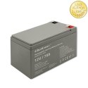 Qoltec Akumulator AGM | 12V | 7Ah | max. 105A | Security
