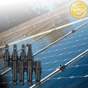 Qoltec Konektor solarny | złącze MC4 | Typ T | 1000V | 30A | komplet