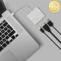 Qoltec Hub Adapter USB-C 3.1 3w1 | USB 3.0 | HDMI 4K | USB-C 3.1 PD 100W