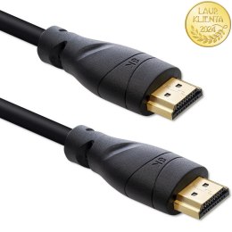Qoltec Kabel HDMI v2.1 Ultra high speed 8K | 60Hz | 26AWG | GOLD | 5m
