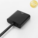 Qoltec Adapter Micro HDMI D męski | VGA żeński | +3.5mm Audio | 0.2m