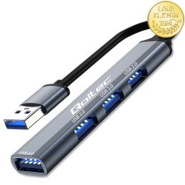 Qoltec Hub Adapter USB 3.0 4w1 | USB 3.0 | 3x USB 2.0