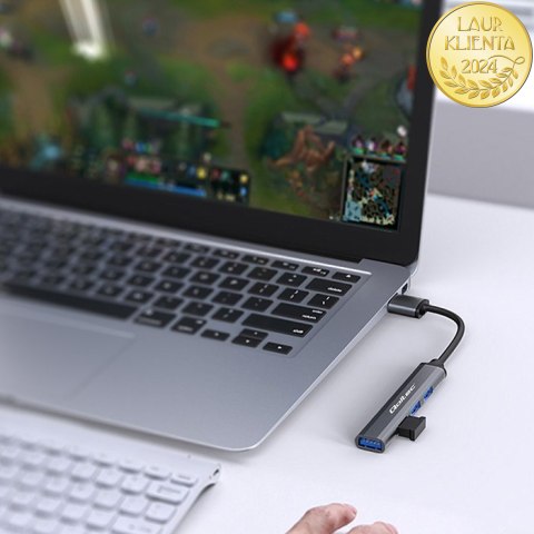 Qoltec Hub Adapter USB 3.0 4w1 | USB 3.0 | 3x USB 2.0