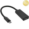 Qoltec Adapter USB-C 3.1 do Displayport | 4K | 23cm
