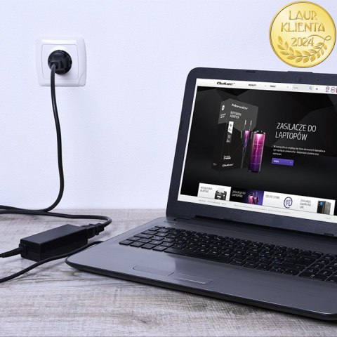 Qoltec Zasilacz do laptopa Asus 40W | 19V | 2.1A | 2.5*0.7 | +kabel zasilający