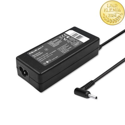 Qoltec Zasilacz do laptopa Asus 40W | 19V | 2.1A | 2.5*0.7 | +kabel zasilający