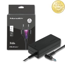 Qoltec Zasilacz do laptopa HP 65W | 19.5V | 3.33A | 4.5*3.0+pin | +kabel zasilający