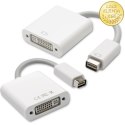 Qoltec Adapter Mini Displayport DVI na DVI (24+5) | Full HD | 0.16m