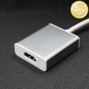 Qoltec Adapter USB 3.1 Typ C męski | HDMI A żeński