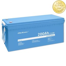 Qoltec Akumulator LiFePO4 Litowo-Żelazowo-Fosforanowy | 12.8V | 200Ah | 2560Wh | BMS