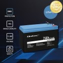 Qoltec Akumulator LiFePO4 Litowo-Żelazowo-Fosforanowy | 12.8V | 7Ah | 89.6Wh | BMS