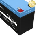 Qoltec Akumulator LiFePO4 Litowo-Żelazowo-Fosforanowy | 12.8V | 7Ah | 89.6Wh | BMS