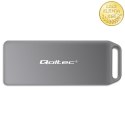 Qoltec Mini Aluminiowa Obudowa | Kieszeń na dysk M.2 SSD | NVMe | PCIe | USB 3.1 | Super speed 10Gb/s | 2TB | Srebrna