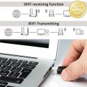 Qoltec Bezprzewodowy Ultra szybki DUAL mini WiFi adapter 2 x 2dBi | Standard AC | USB 3.0 | 1300Mbps