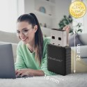 Qoltec Bezprzewodowy Ultra szybki DUAL mini WiFi adapter 2 x 2dBi | Standard AC | USB 3.0 | 1300Mbps