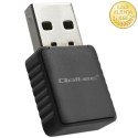 Qoltec Bezprzewodowy Ultra szybki DUAL mini WiFi adapter 2 x 2dBi | Standard AC | USB 3.0 | 1300Mbps